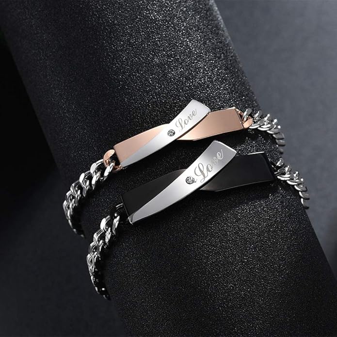Love Wave - Hem en Haar Armband Set