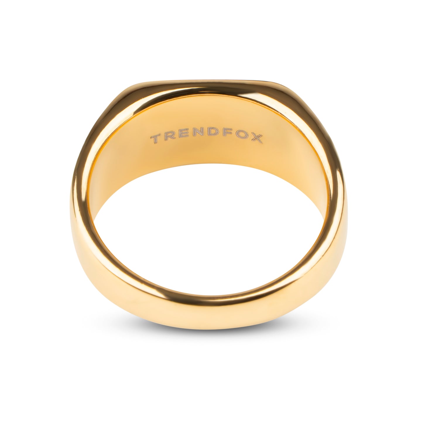 Zegelring Rechthoekig - Goud kleurig - Staal