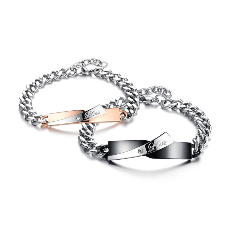 Love Wave - Hem en Haar Armband Set
