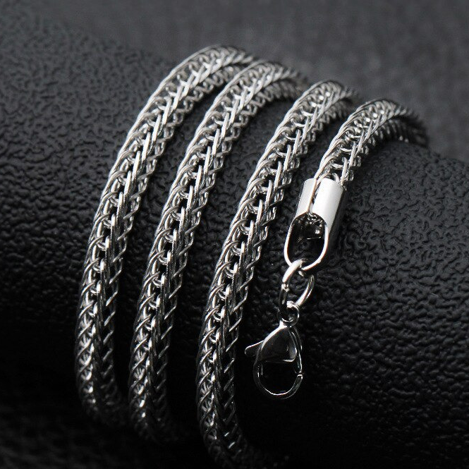 Vossenstaart Ketting - Staal