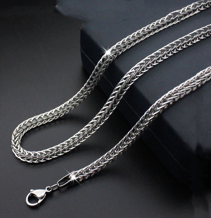 Vossenstaart Ketting - Staal