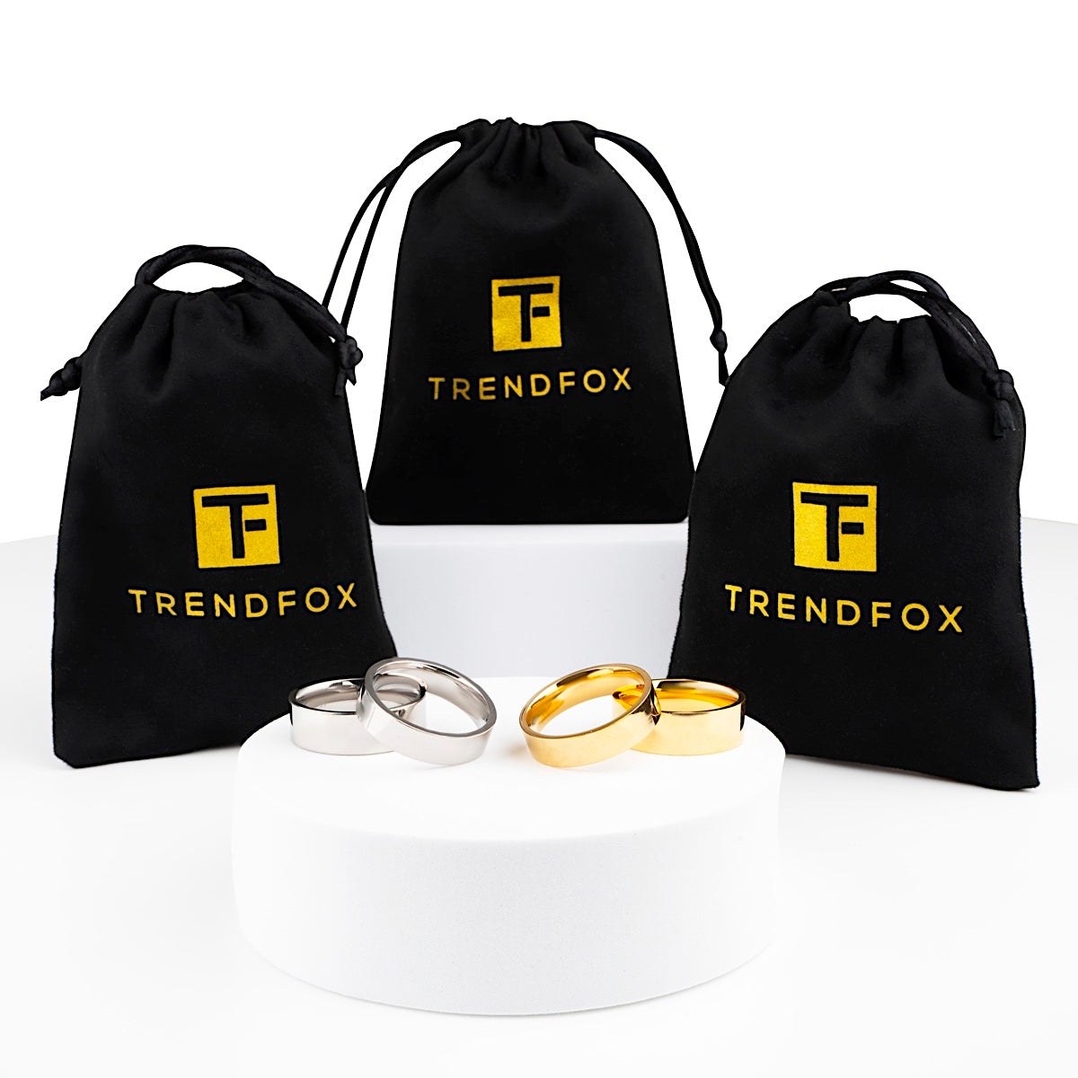 Hoogglans Gepolijste Ring - Goud Kleurig - Staal