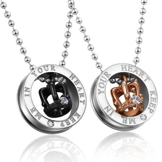 Keep Me In Your Heart - Hem en Haar Ketting Set