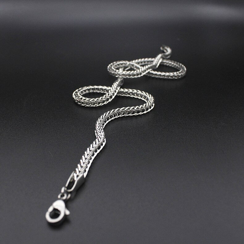 Vossenstaart Ketting - Staal