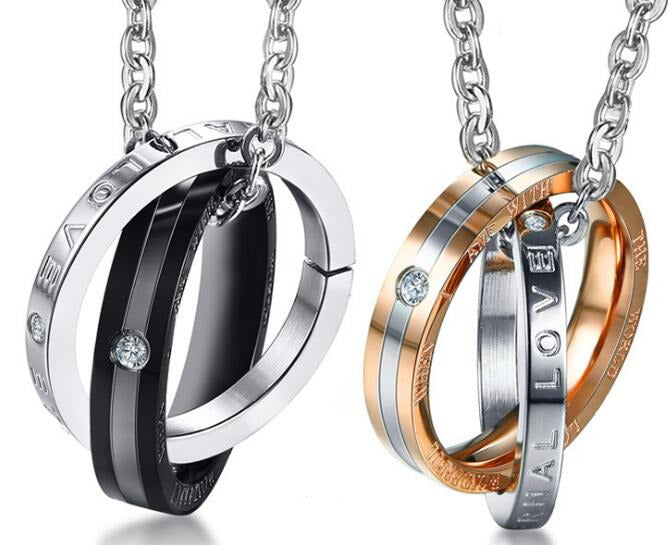 Eternal Love - Hem en Haar Ketting Set