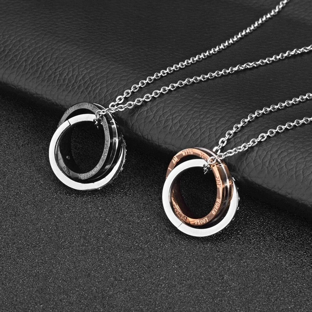 Eternal Love - Hem en Haar Ketting Set