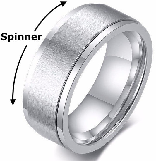 Anxiety Ring - Fidget Spinner - Zilver Kleurig - TrendFox