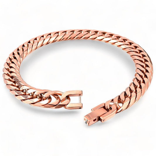Cuban Link Armband - Strakke Schakels - Rosé Goud Kleurig - TrendFox