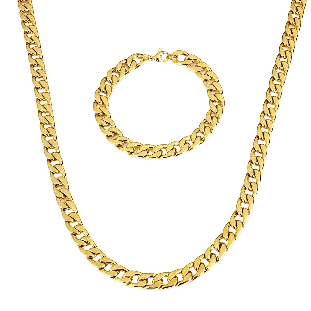 Cuban Link Ketting + Armband Set - Goud Kleurig - TrendFox