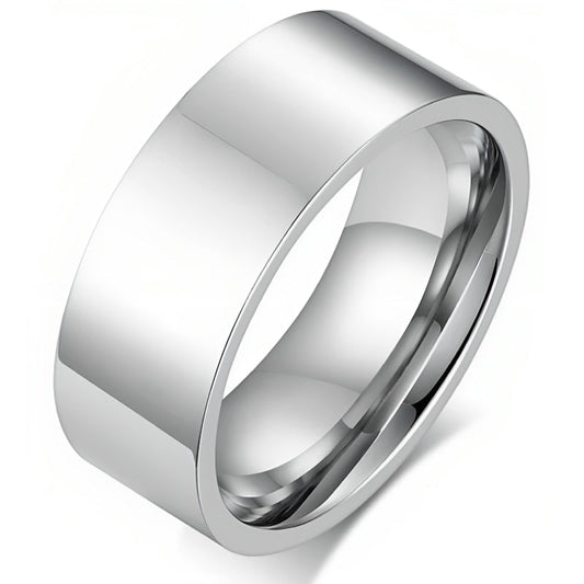 Hoogglans Gepolijste Ring - Zilver kleurig - TrendFox