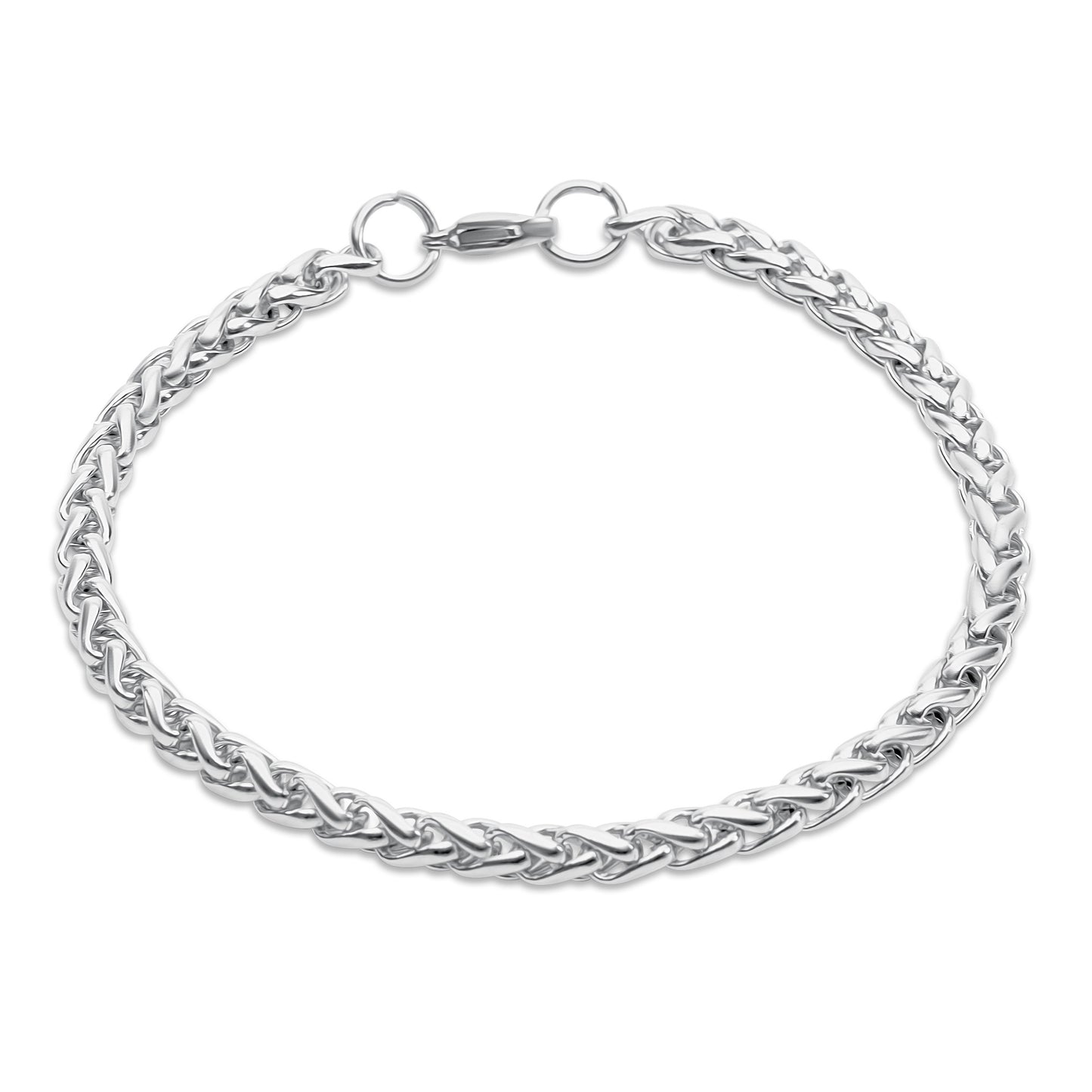 Vossenstaart Armband - Staal - Zilver Kleurig