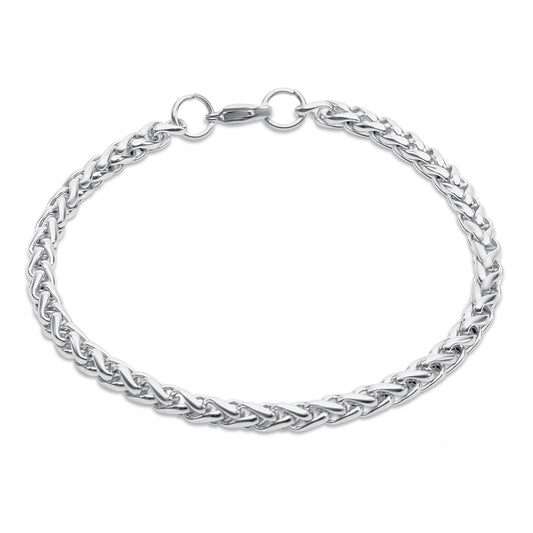 Vossenstaart Armband - Staal - Zilver Kleurig