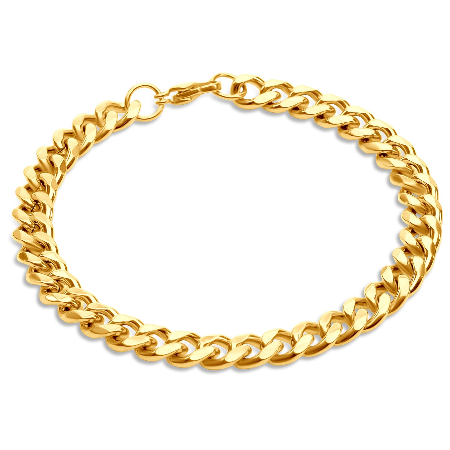 Curb Chain Armband - Goud Kleurig - Staal