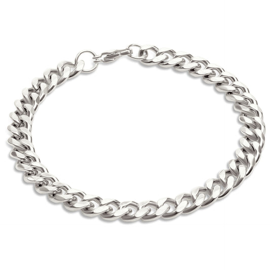 Curb Chain Armband - Staal- Zilver Kleurig