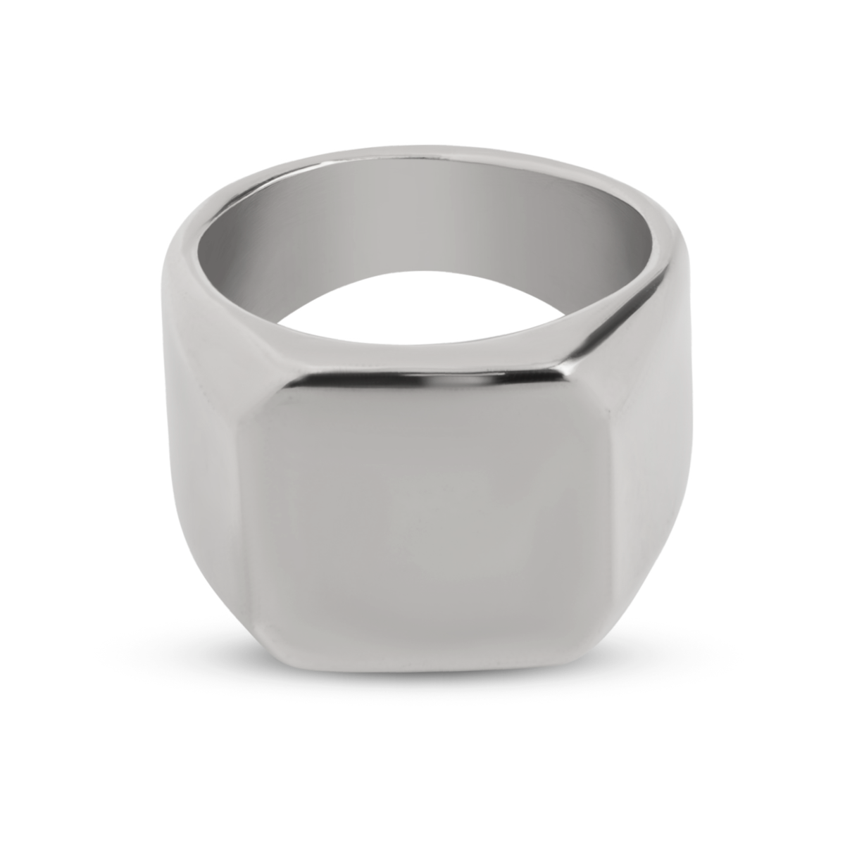 Zegelring Blanco - Zilver Kleurig - Staal