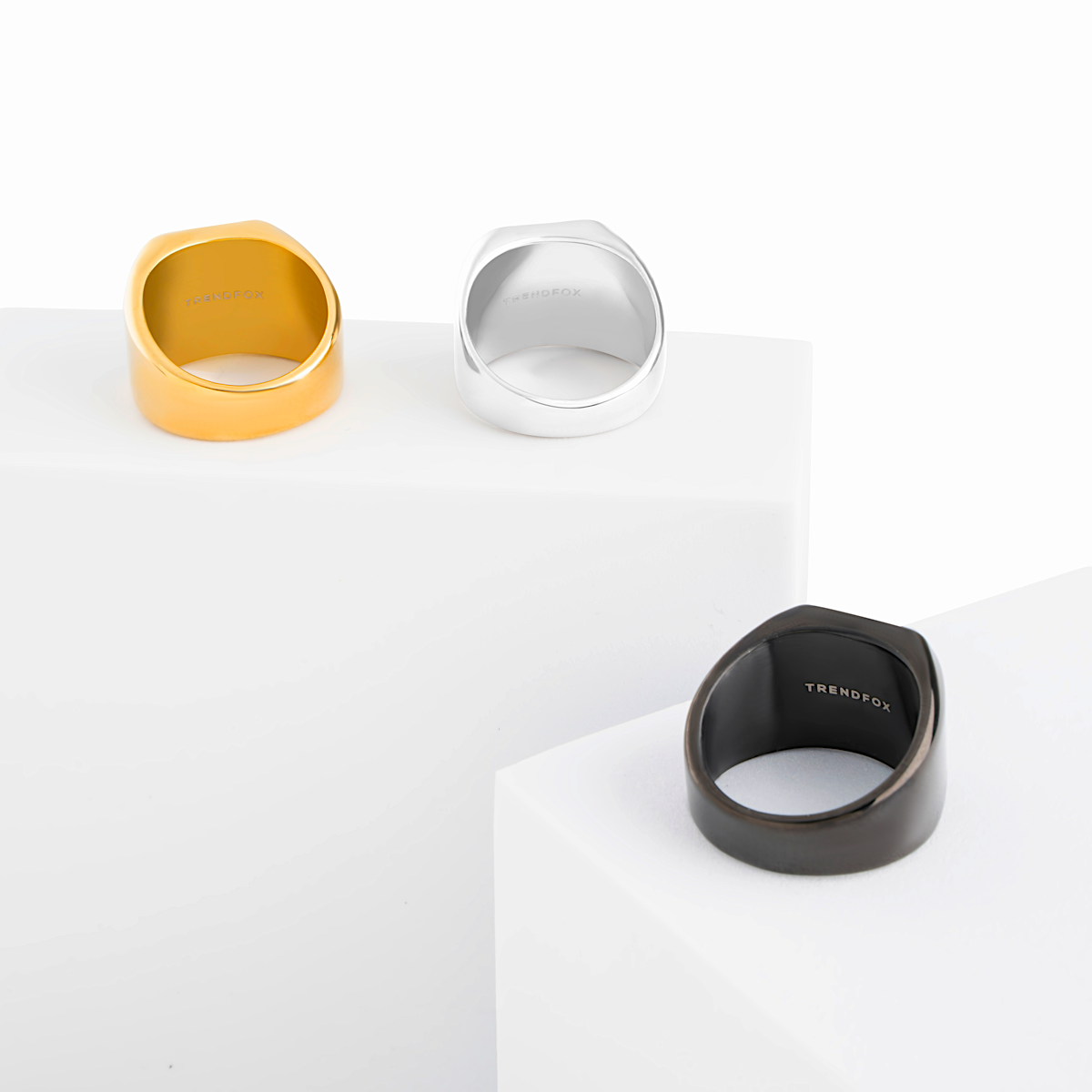 Zegelring Blanco - Zilver Kleurig - Staal