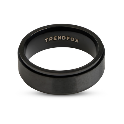 Anxiety Ring / Fidget Spinner - Zwart - Staal