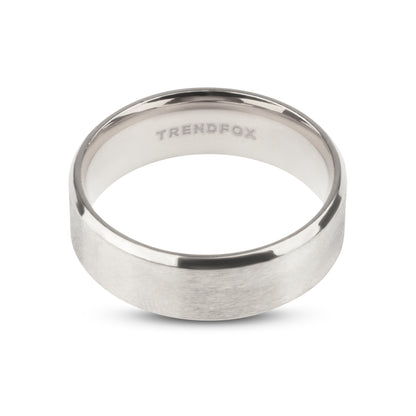 Stalen Ring met Strak Gepolijste Rand - Zilver Kleurig