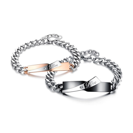 Love Wave - Hem en Haar Armband Set