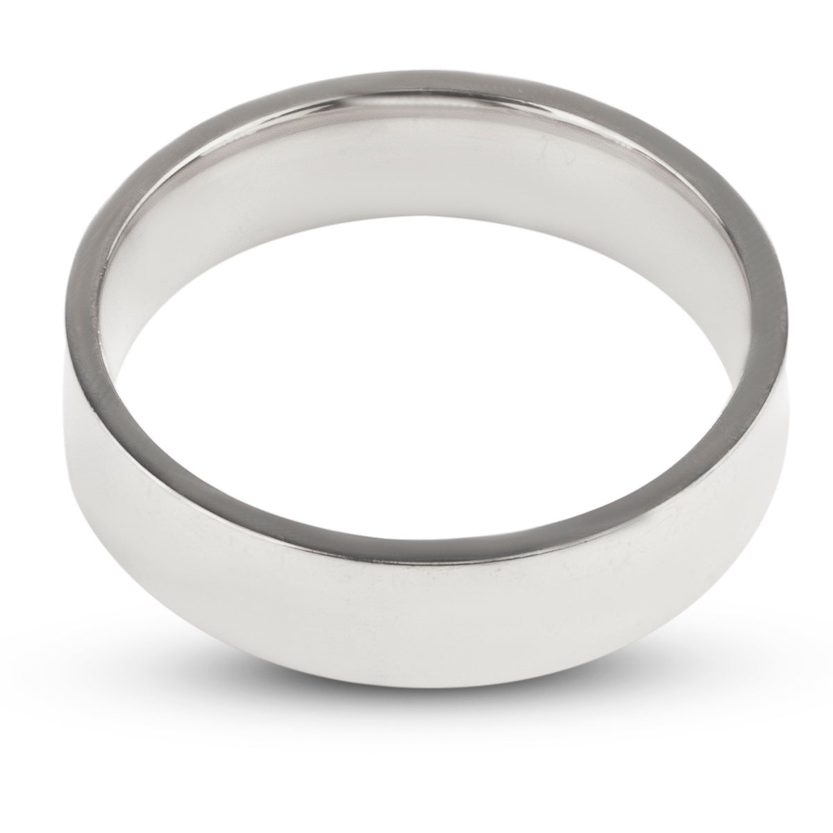 Hoogglans Gepolijste Ring - Zilver Kleurig - Staal