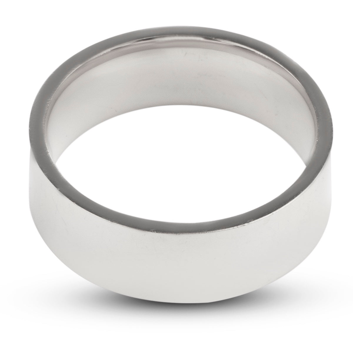 Hoogglans Gepolijste Ring - Zilver Kleurig - Staal