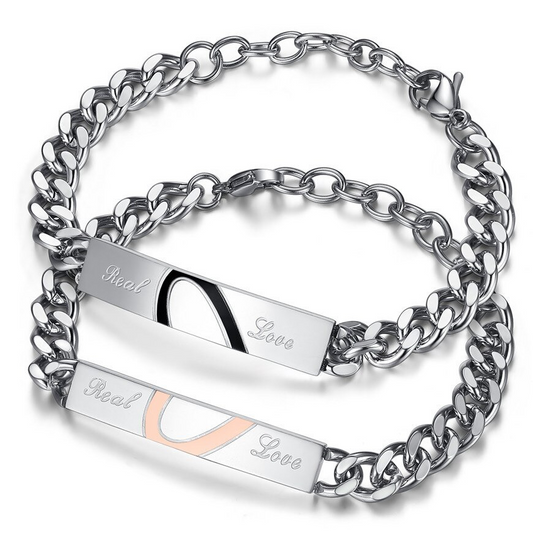 Real Love - Hem en Haar Armband Set