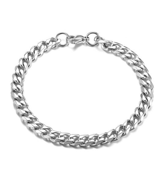 Cuban Link Armband - Dikke Schakels - Zilver Kleurig - Staal