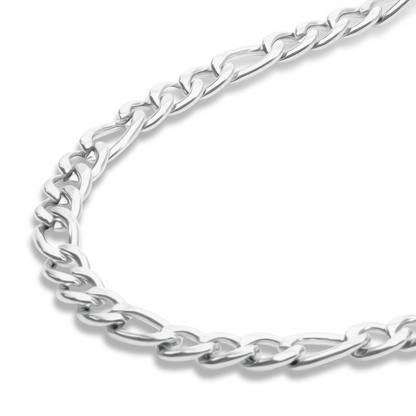 Figaro Ketting - Staal - Zilver Kleurig