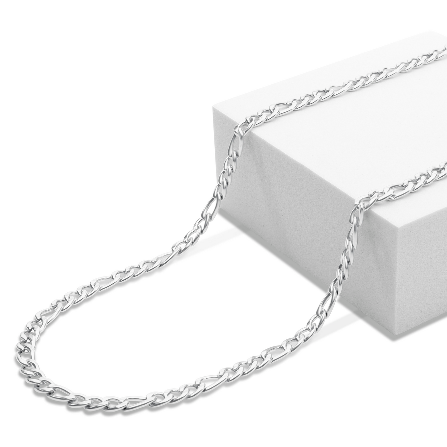 Figaro Ketting - Staal - Zilver Kleurig