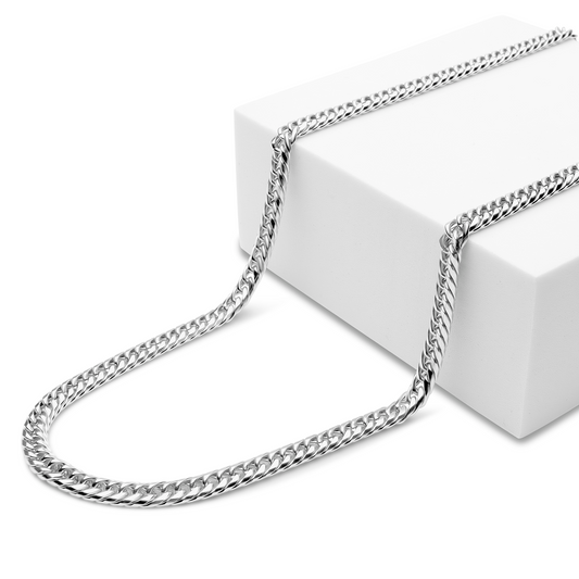 Klassieke Heren Ketting - Zilver Kleurig - Staal