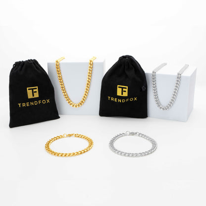 Curb Chain Ketting - Goud Kleurig - Staal