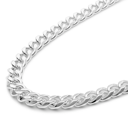 Curb Chain Ketting - Staal - Zilver Kleurig