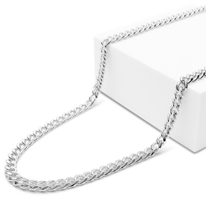 Curb Chain Ketting - Staal - Zilver Kleurig