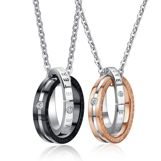 Eternal Love - Hem en Haar Ketting Set