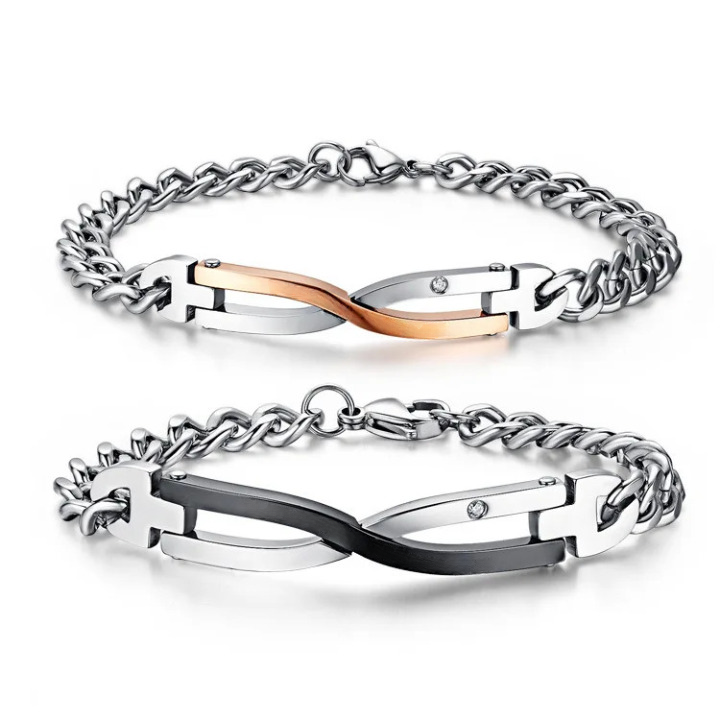 Liefdes Armband - Hem en Haar Armband Set