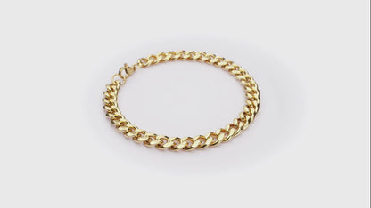 Curb Chain Armband - Goud Kleurig - Staal