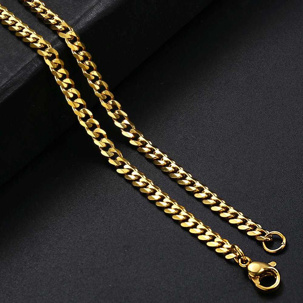 Mens cuban link bracelet black - België Mens cuban link bracelet black - België